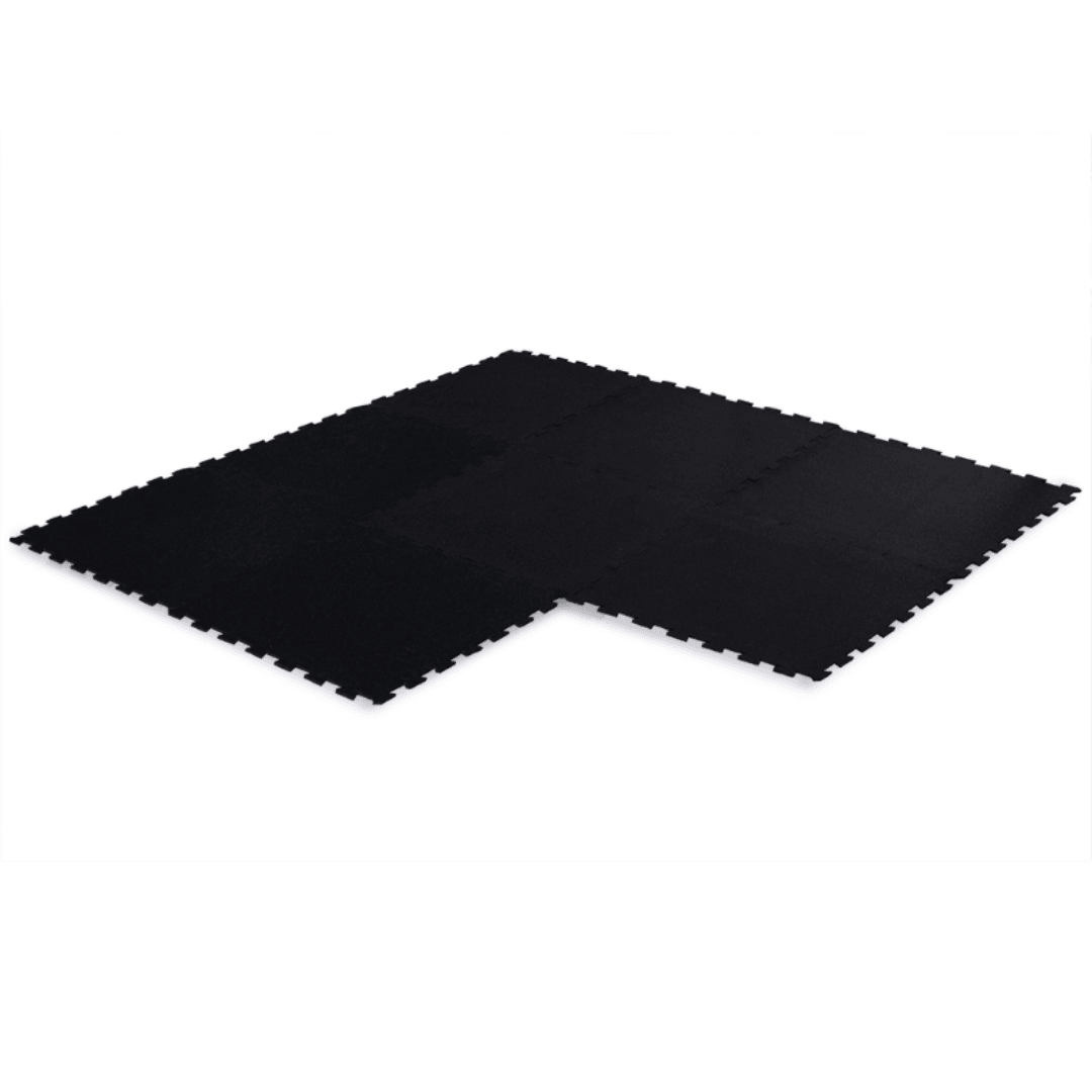 Black Puzzle Interlocking Floor Mats Jigsaw Mats - 10mm