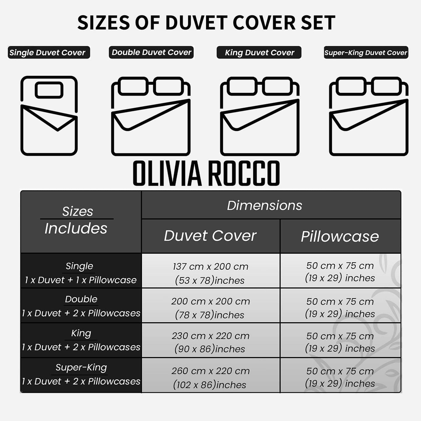OLIVIA ROCCO Soho Grey Microfibre Duvet Cover Set With Pillowcases Quilted Super Soft