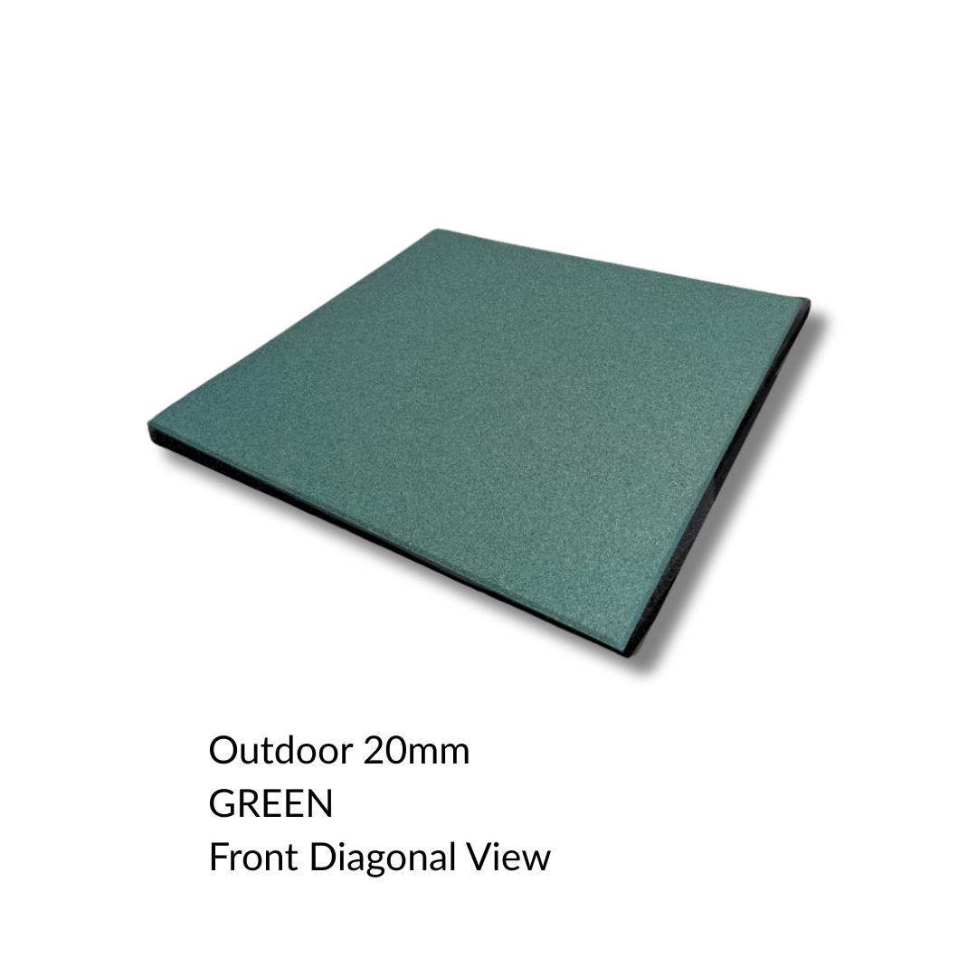 Outdoor Safety Rubber Playground Mats - 30mm